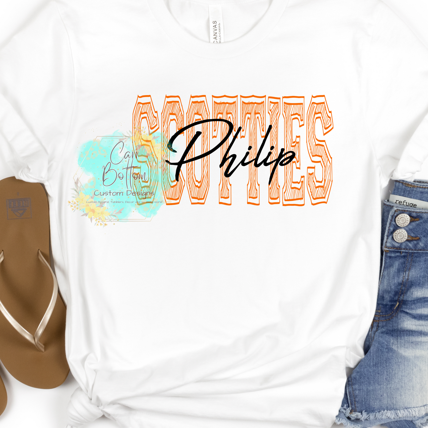 Philip Scotties Scribble Orange
