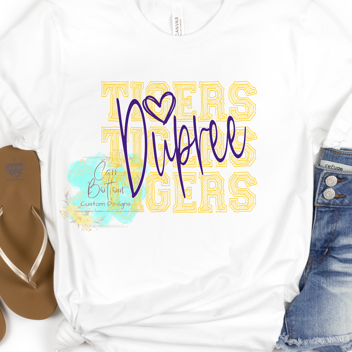 Dupree Tigers Scribble Yellow