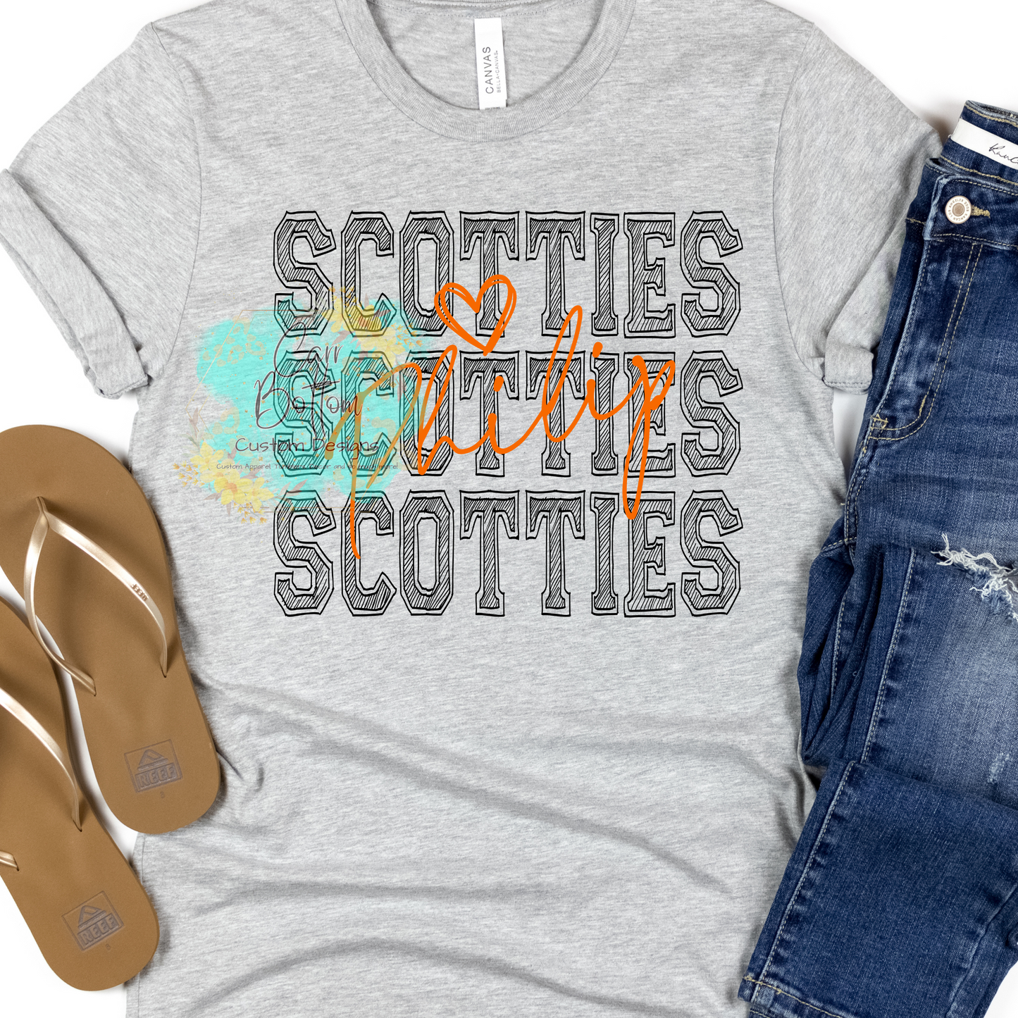 Philip Scotties Scribble Black