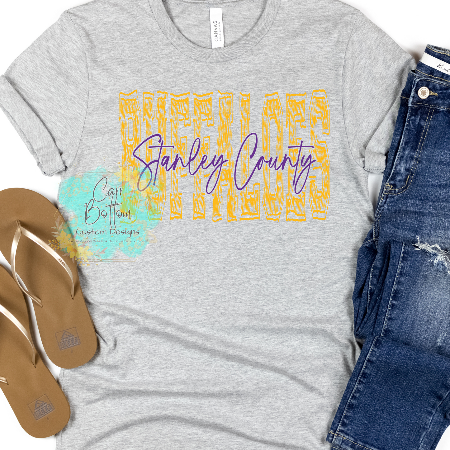 Buffaloes Scribble Gold