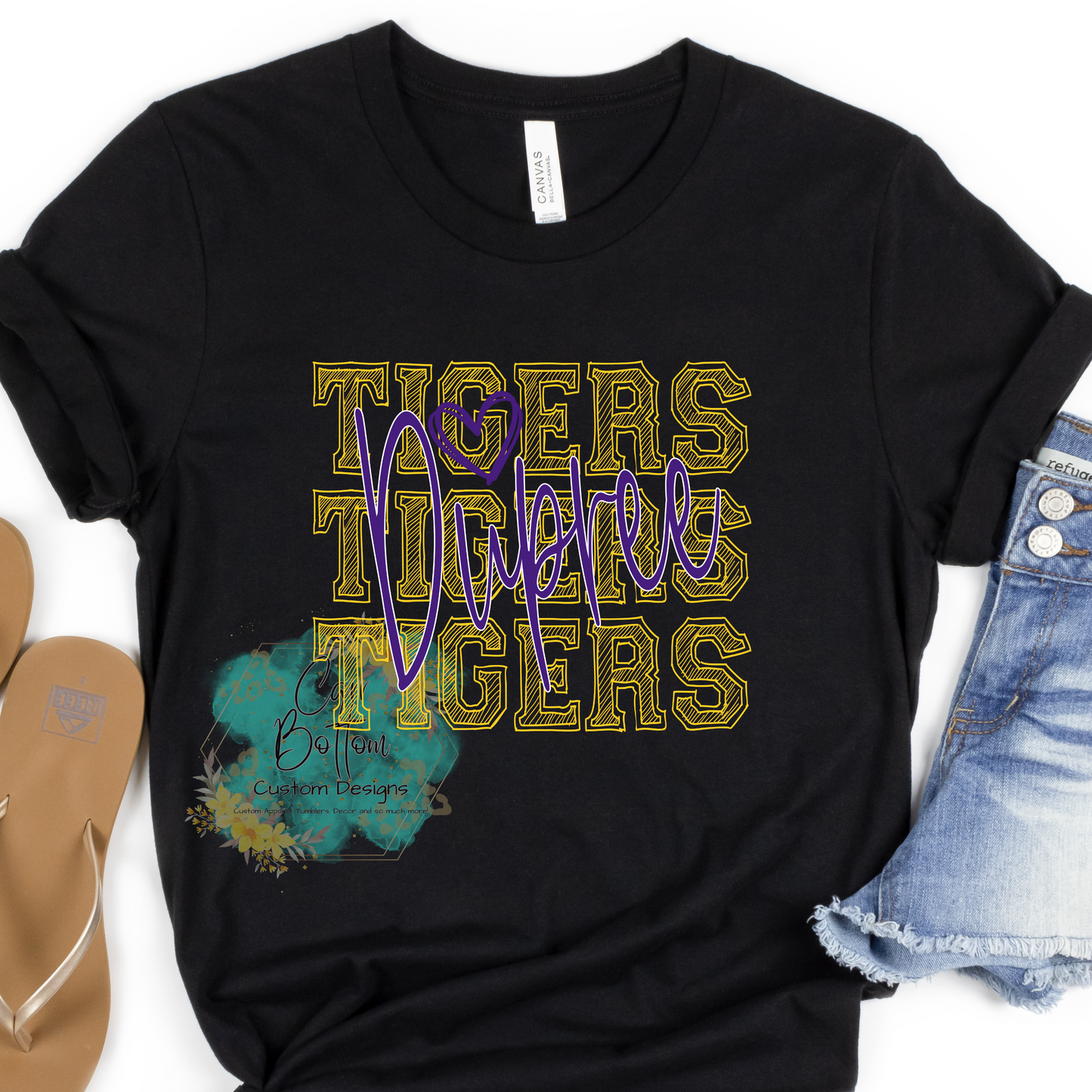 Dupree Tigers Scribble Yellow