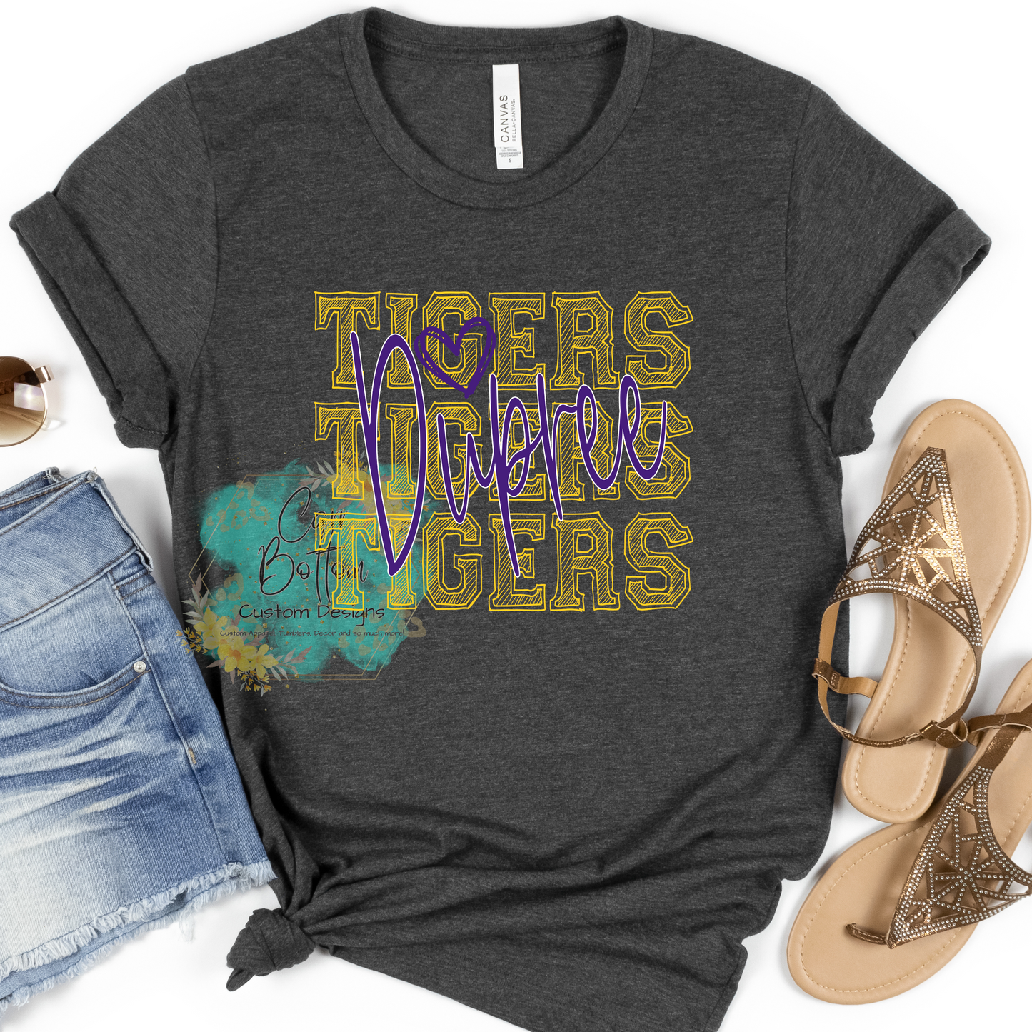 Dupree Tigers Scribble Yellow