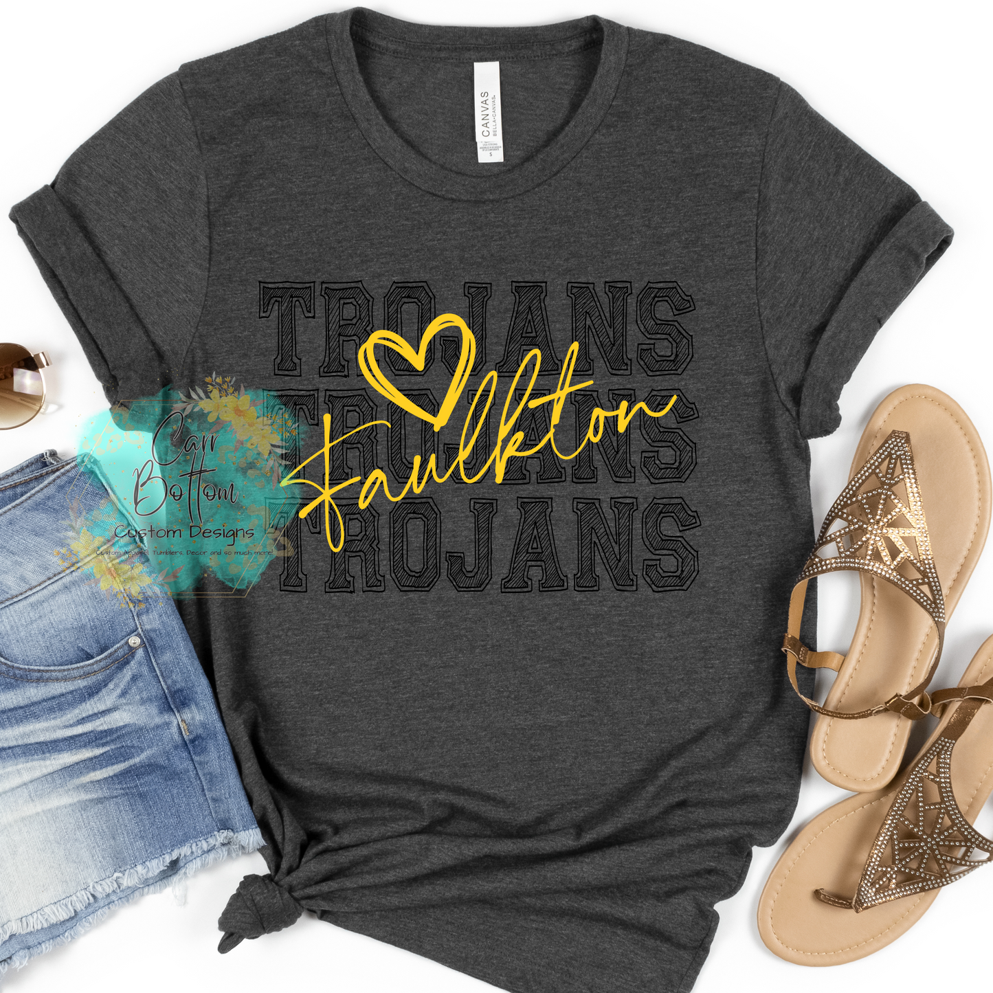 Faulkton Trojan Scribble Black