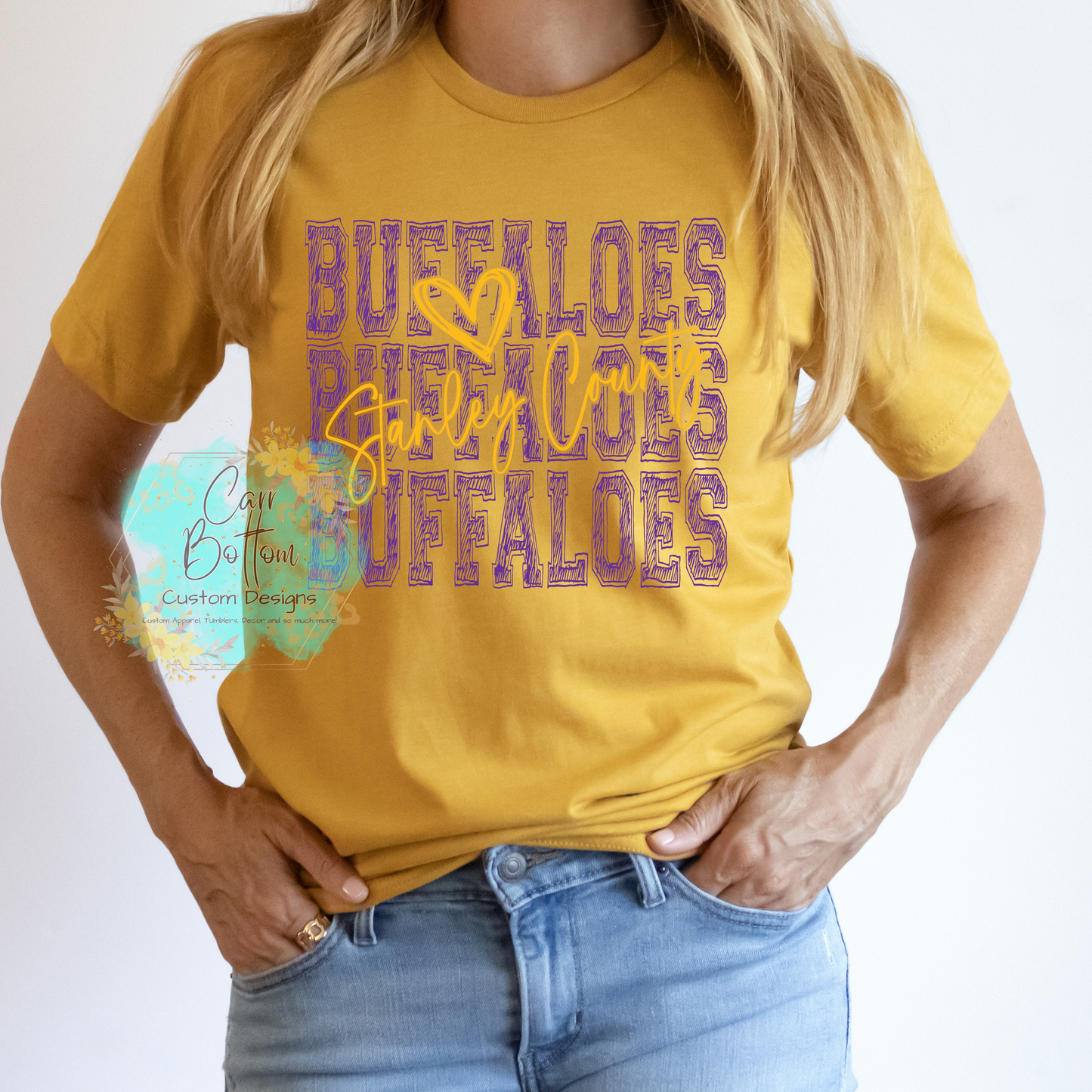 Buffaloes Scribble Purple