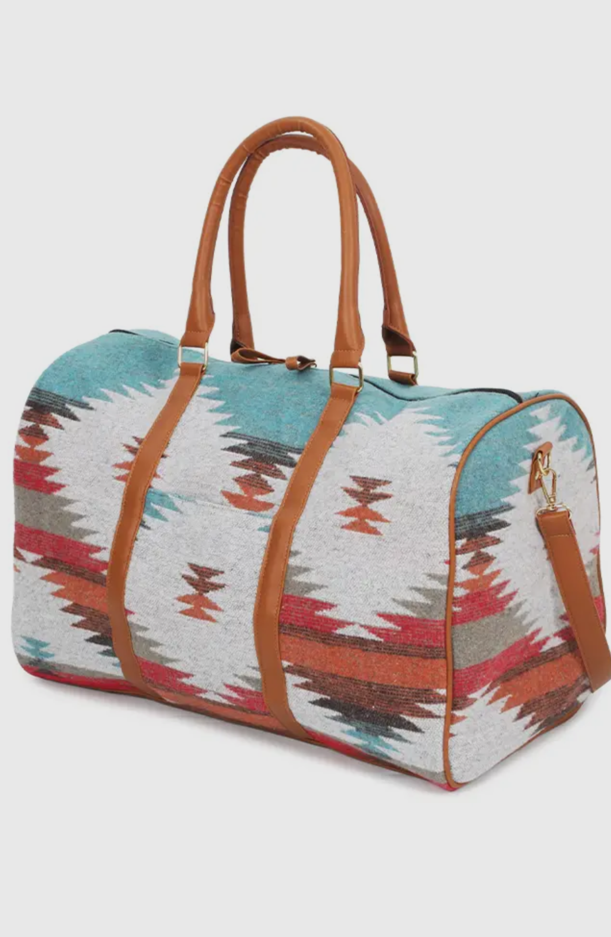 Aztec Pattern Cross Body Duffle Bag