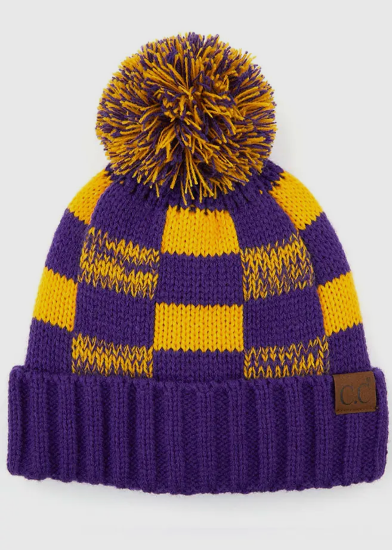 C.C. Buffalo Check Team Color Beanie