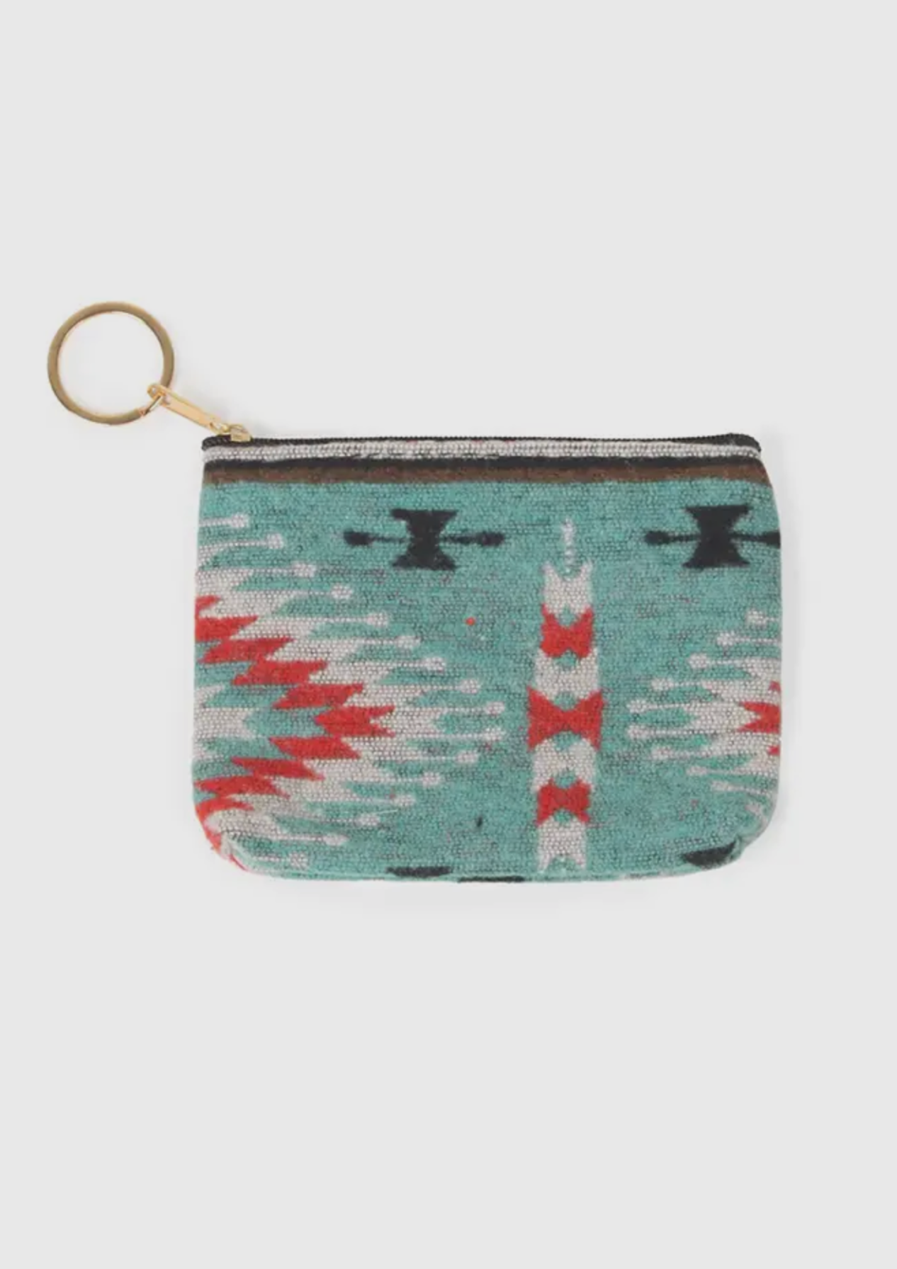Western Print Coin & Card Pouch