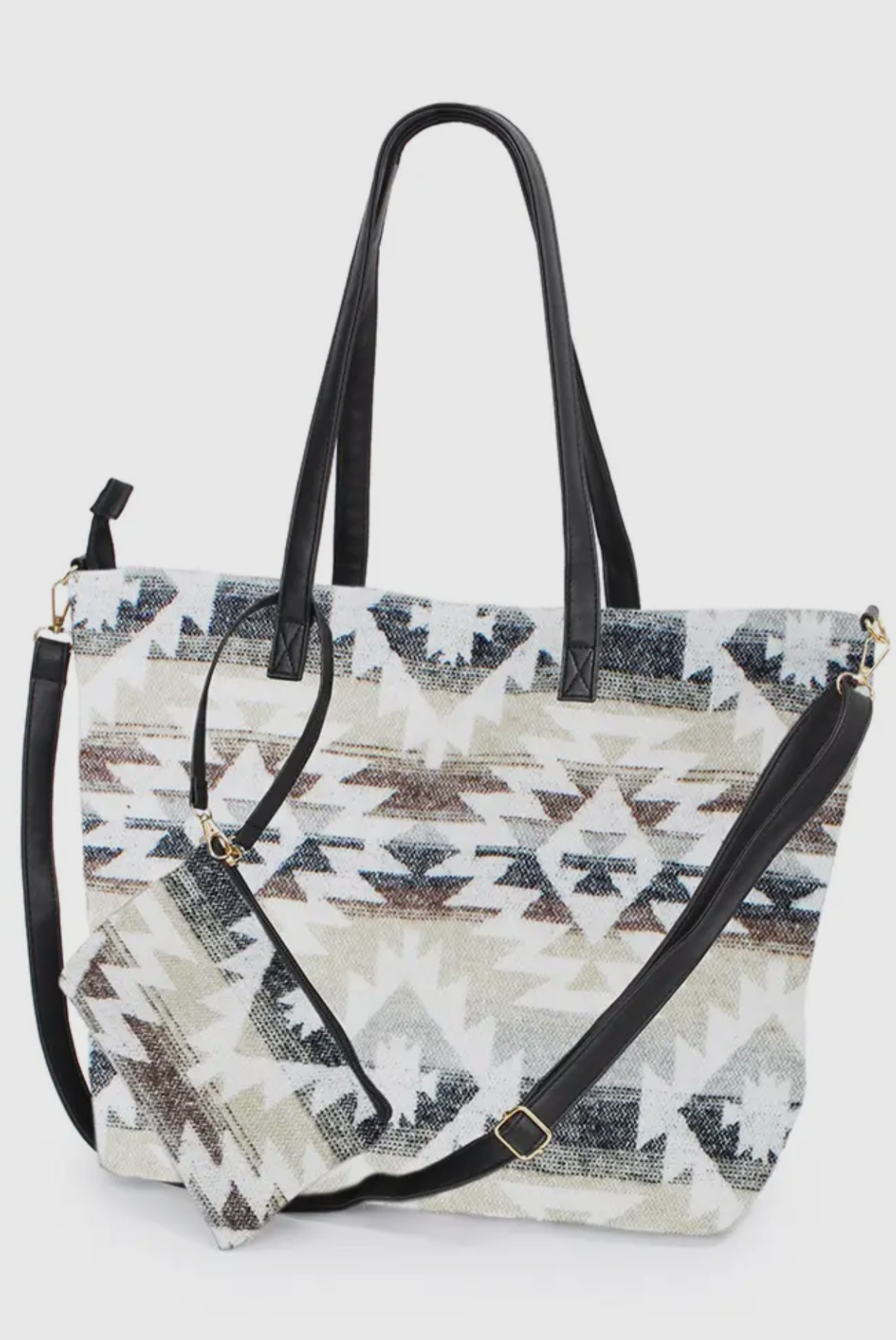 Western Weekend Tote Bag with Pouch