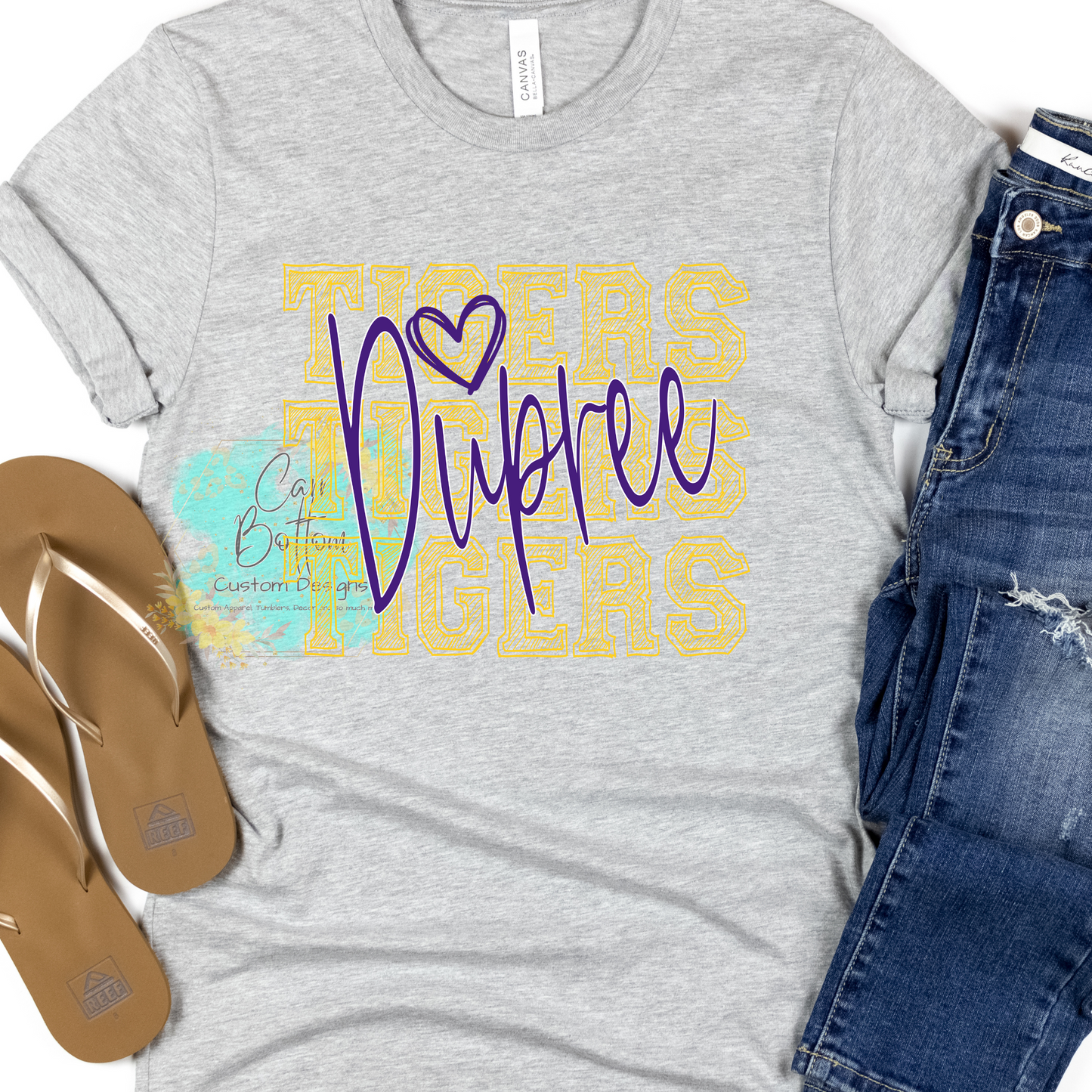 Dupree Tigers Scribble Yellow
