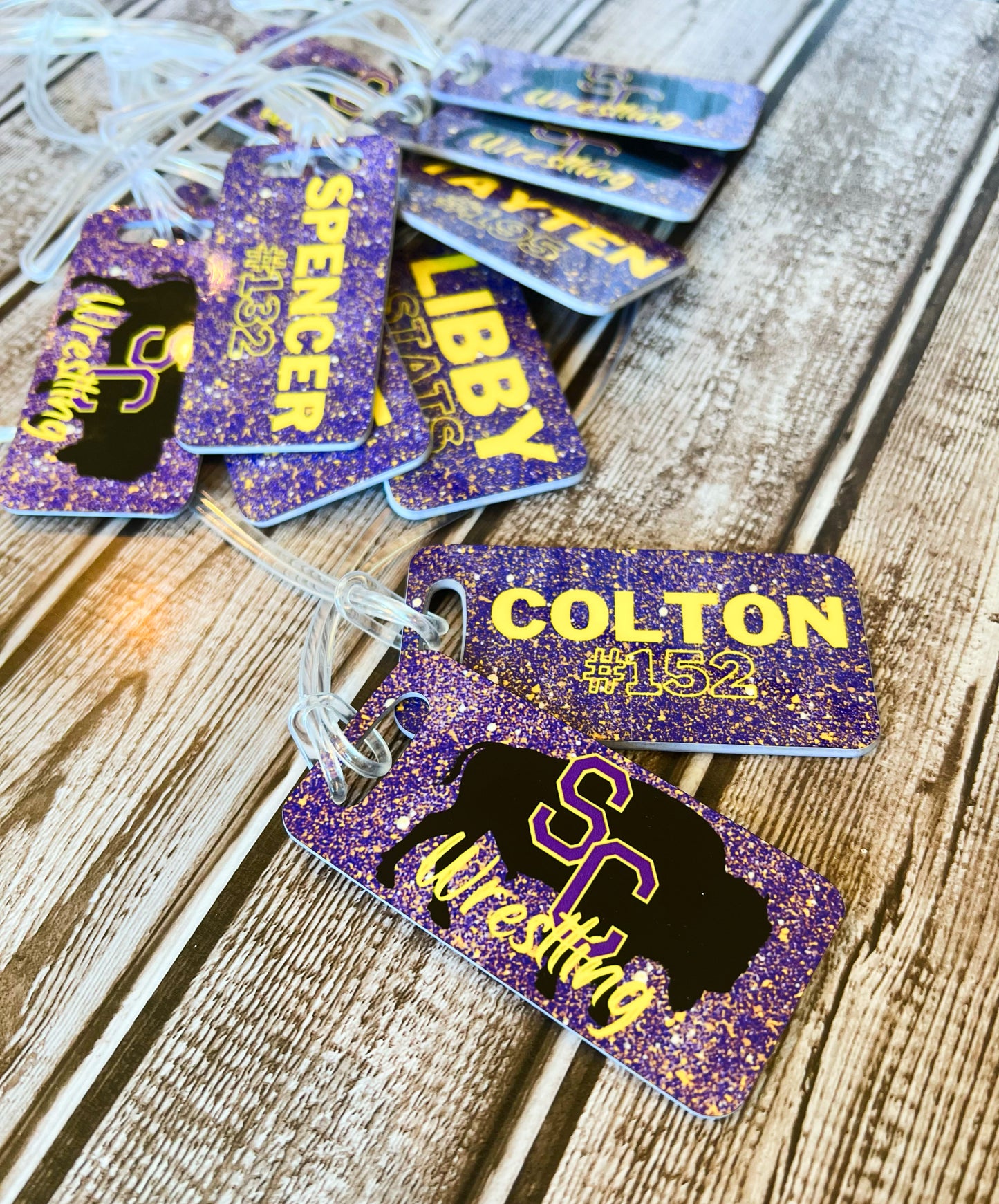 Custom Sport Bag Tag - 3.5"x1.75"